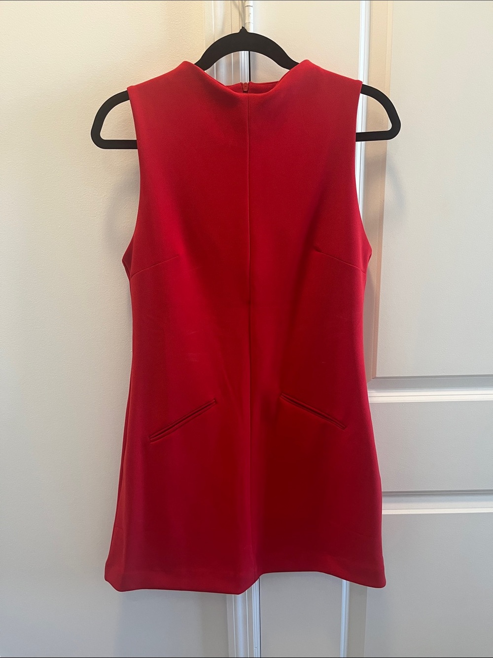 Zara Red Sleeveless Shift Dress